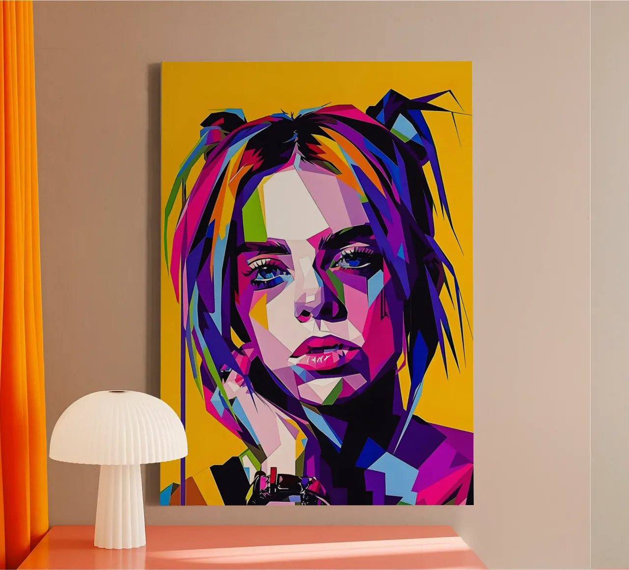 Billie Eillish canvas by HopeStudio