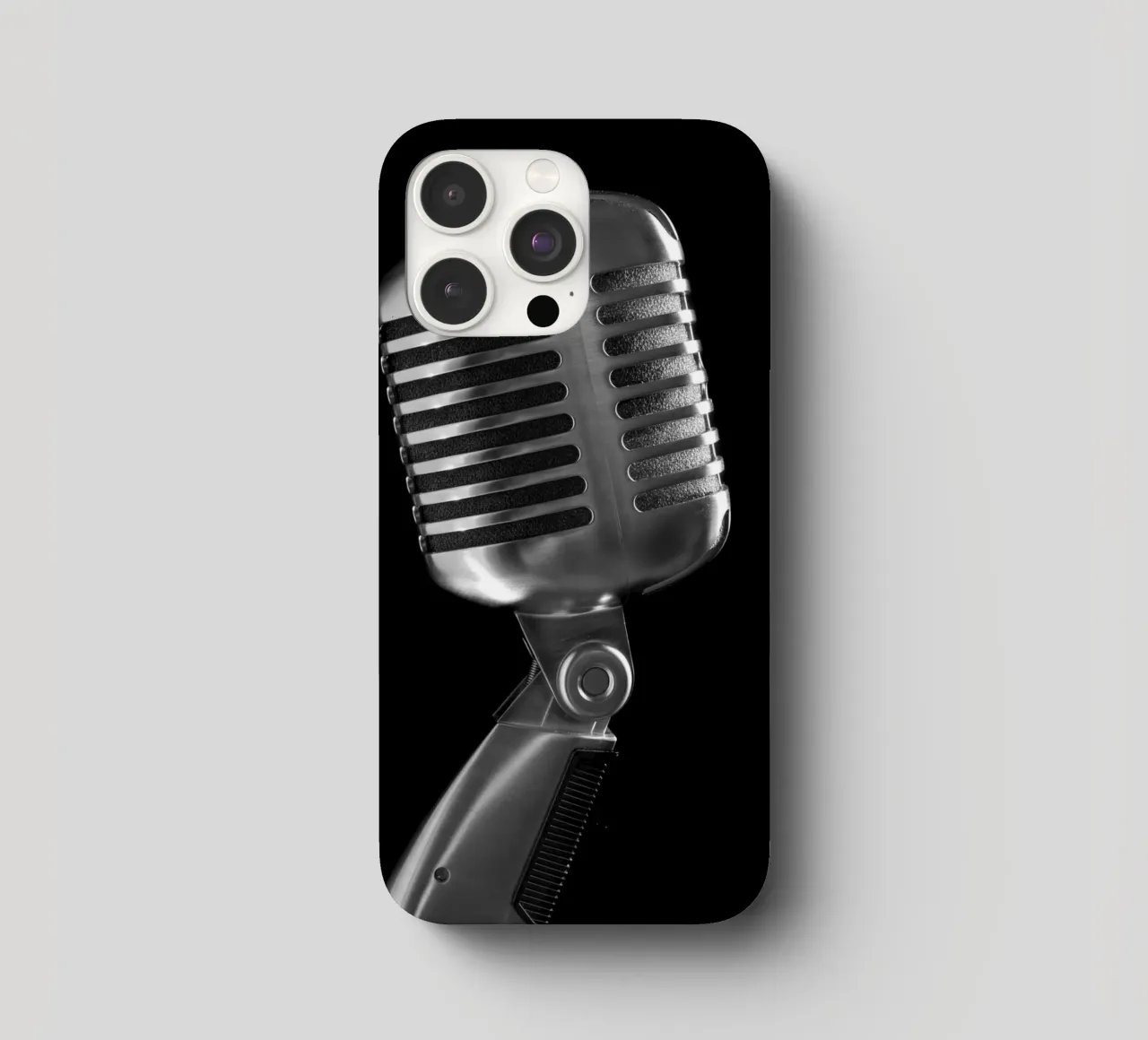 Microfono classico cover iphone da anderm