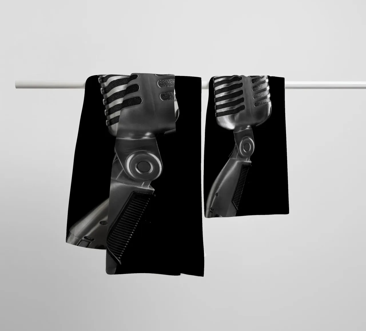 Microfono classico asciugamano da bagno da anderm