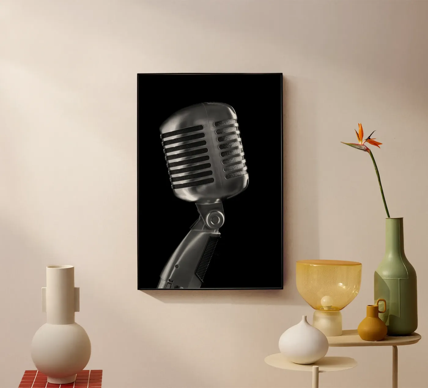 Klassieke microfoon acryl van anderm