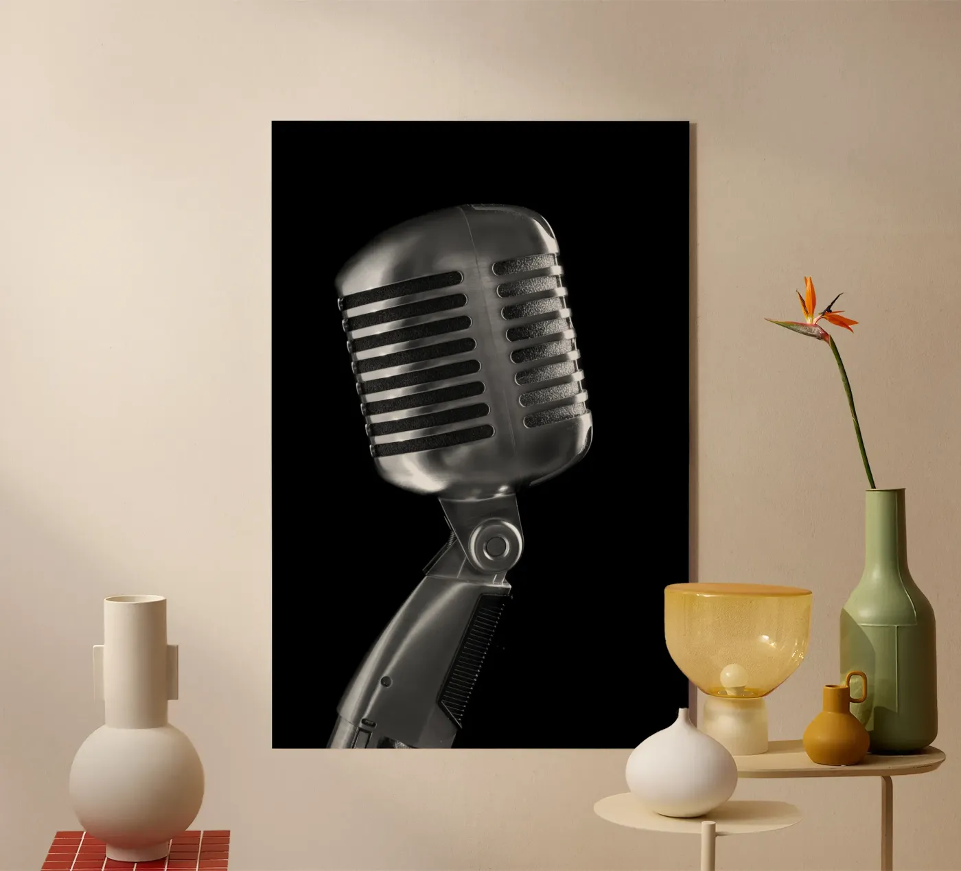 Klassieke microfoon acryl van anderm