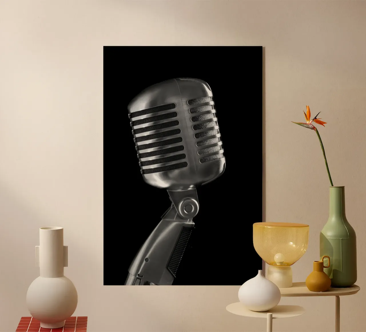 Microfono classico plexiglass da anderm