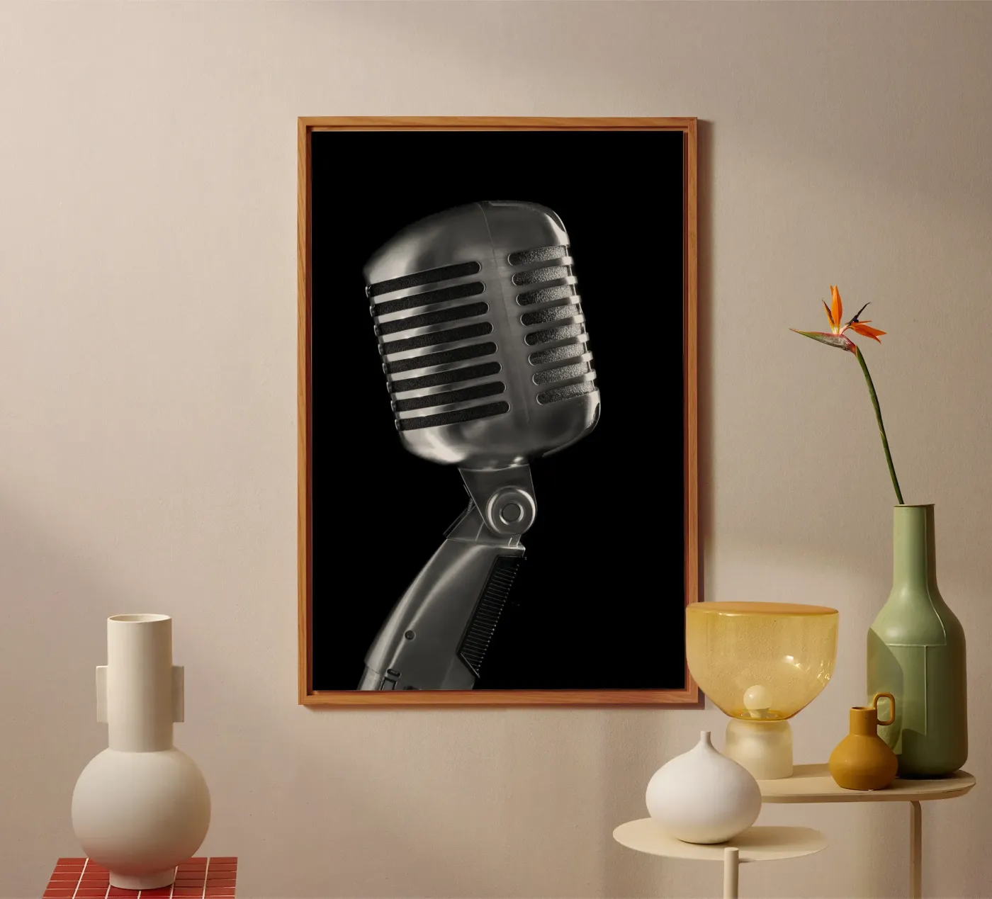 Microfono classico alluminio dibond da anderm