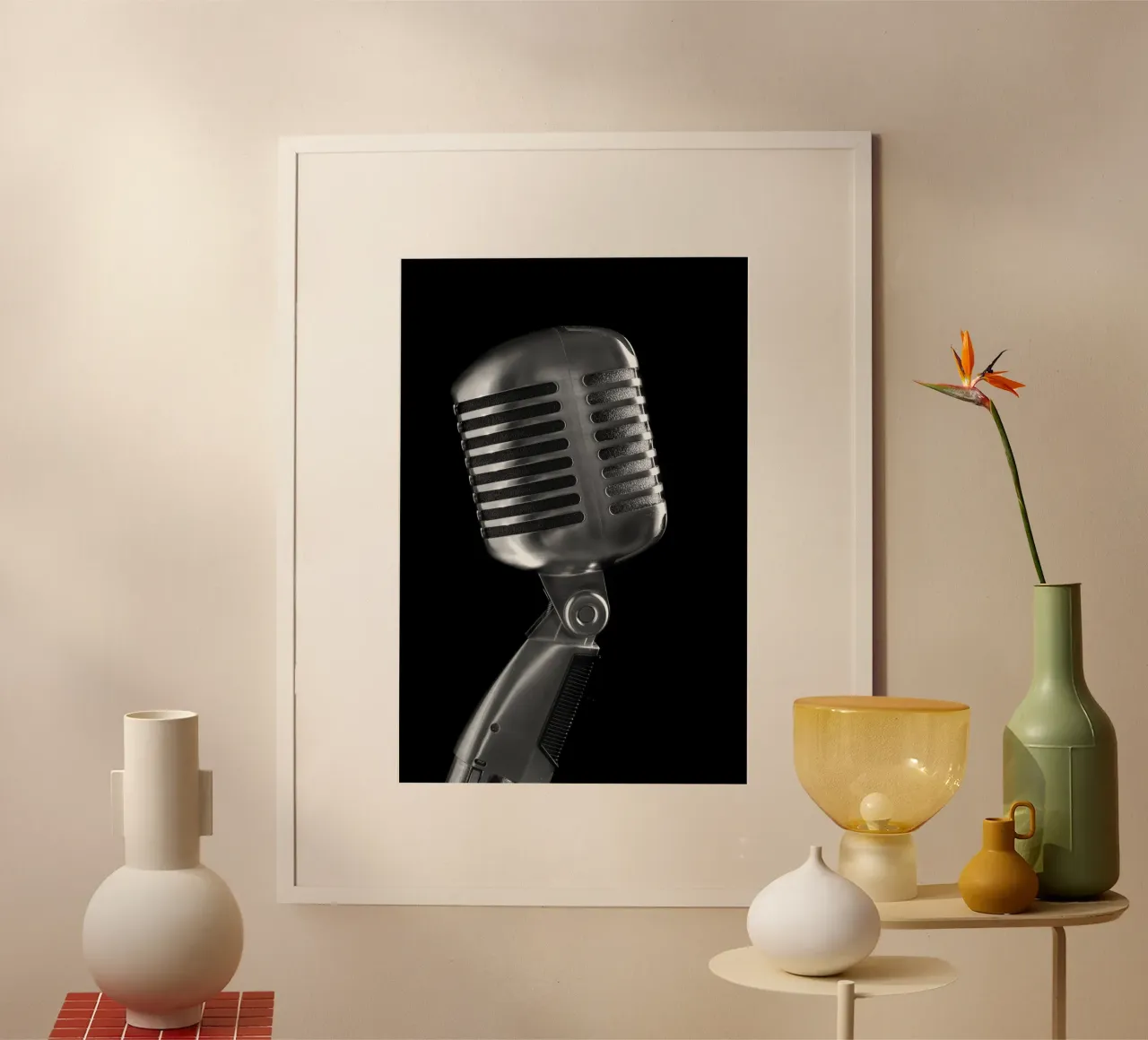 Klassisches Mikrofon Poster von anderm