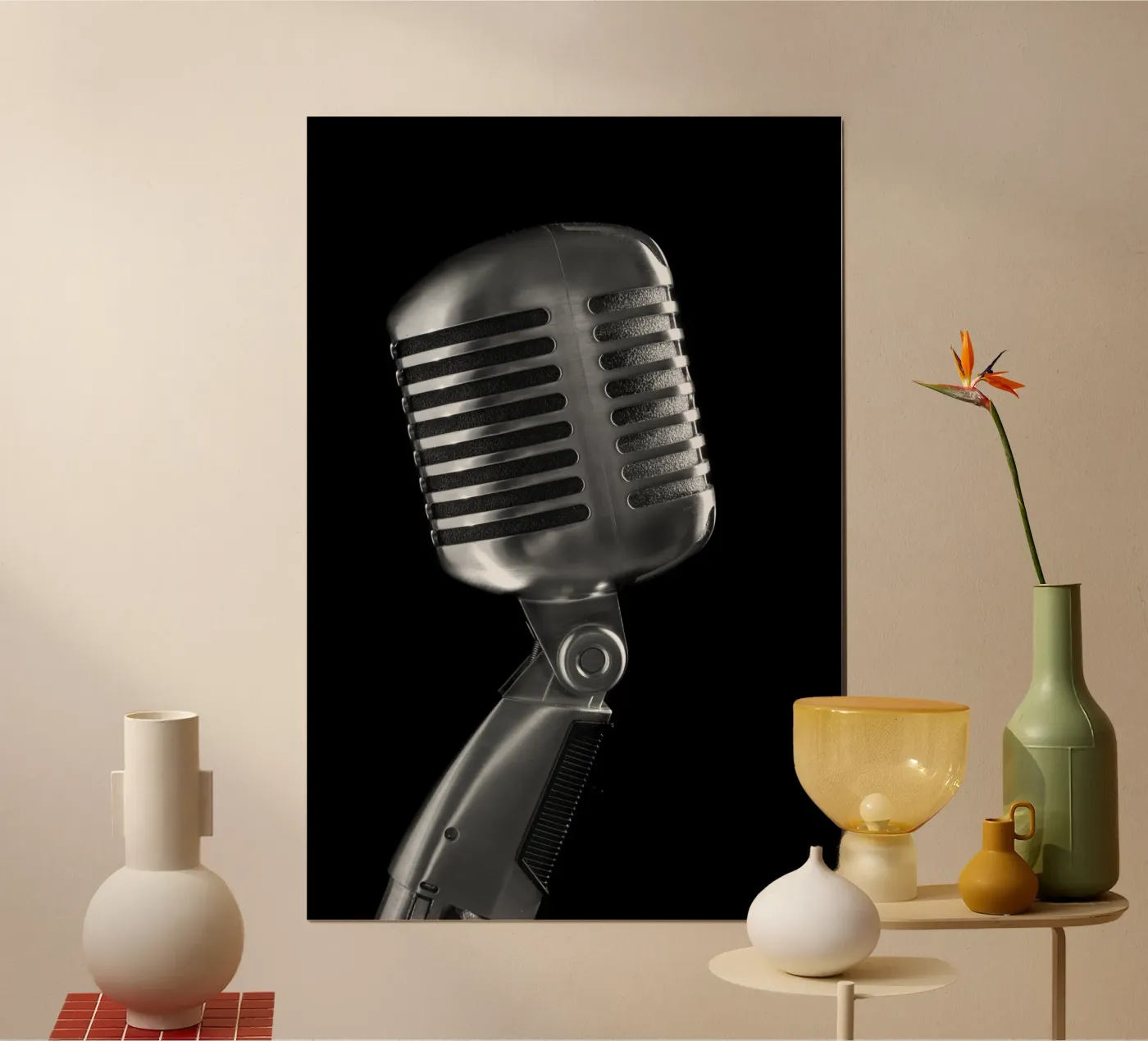 Microfono classico poster da anderm