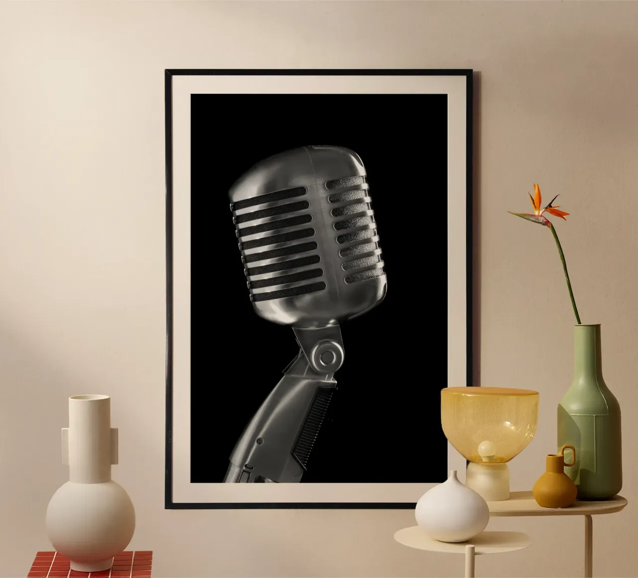 Klassisches Mikrofon Poster von anderm