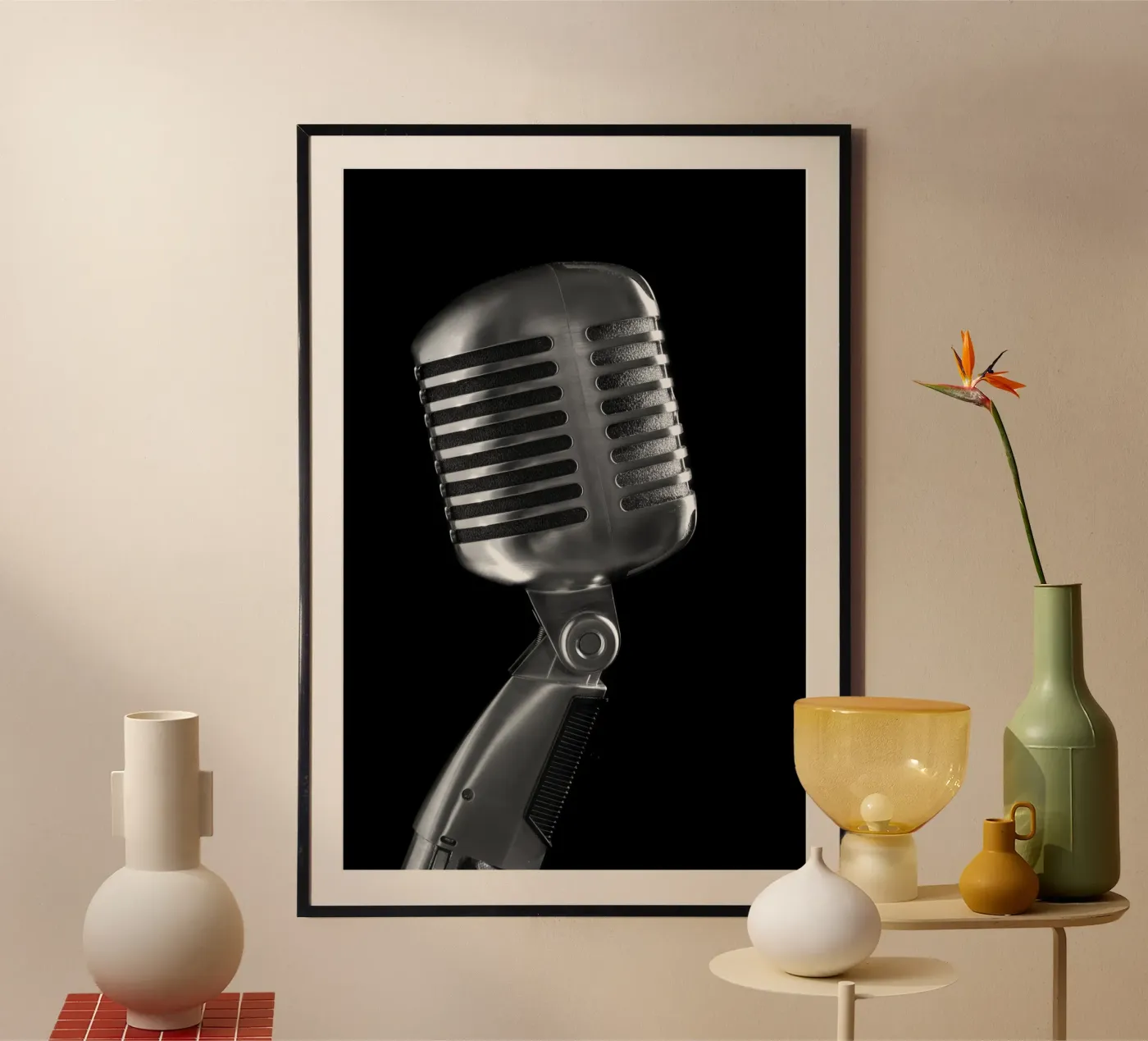 Microfono classico poster da anderm