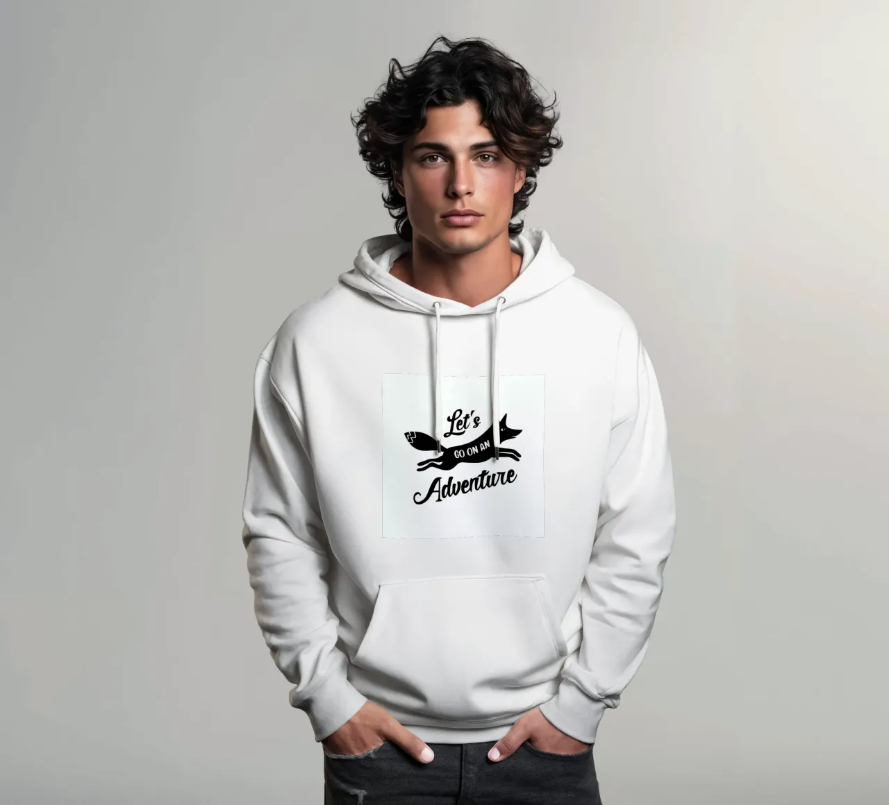 Let's Go On An Adventure felpa con cappuccio da Karin Bijlsma