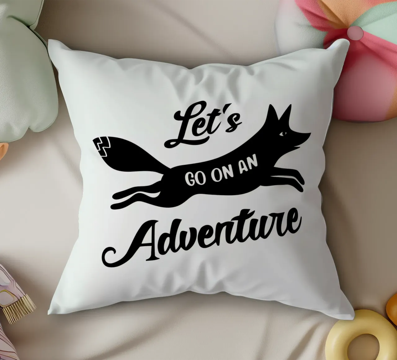 Let's Go On An Adventure cuscino da Karin Bijlsma