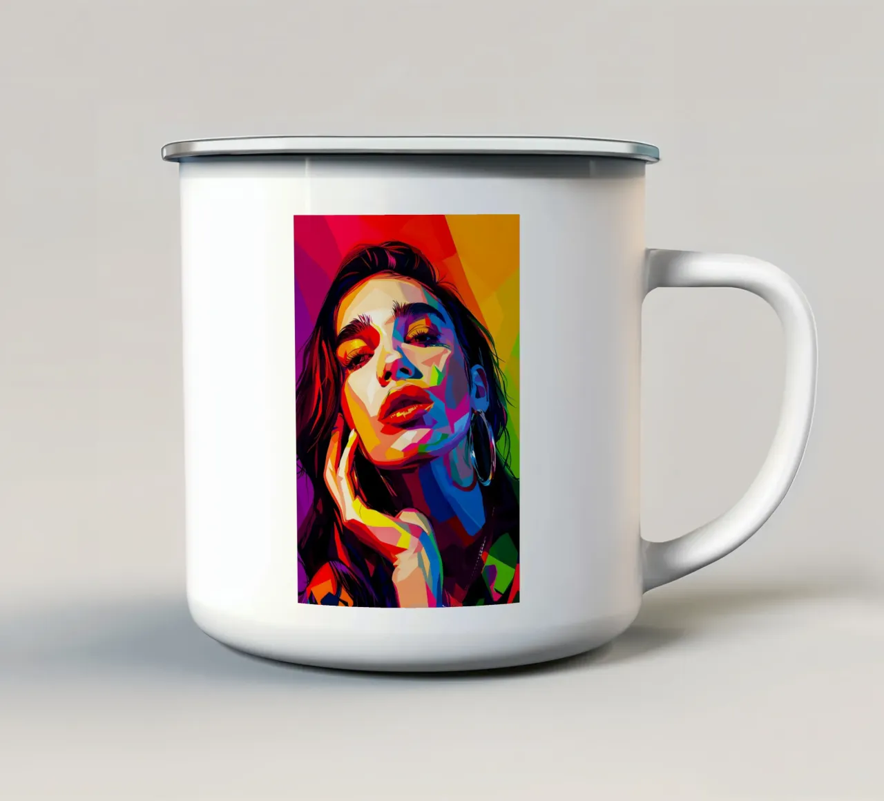 Dua Lipa tazza in smalto da HopeStudio
