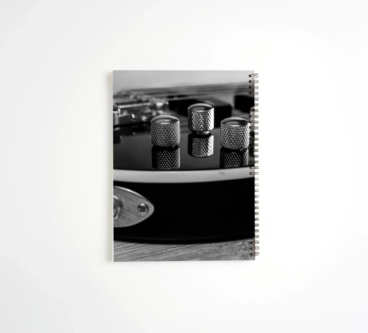 Black bass guitar spiral notebook by anderm