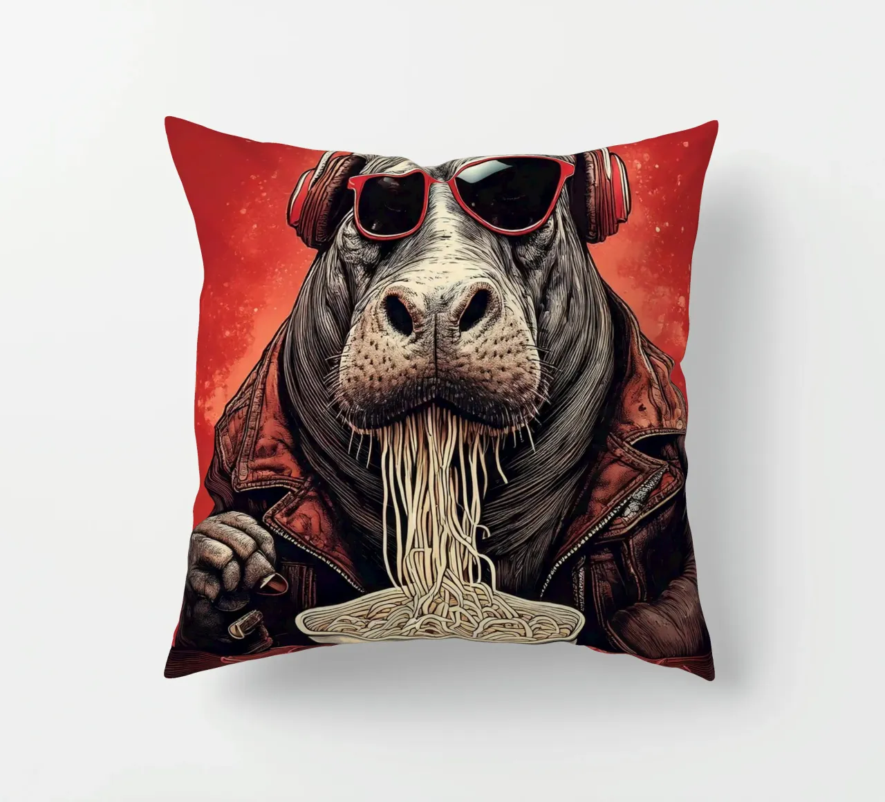 Hippo gourmand cuscino da tylerstudio