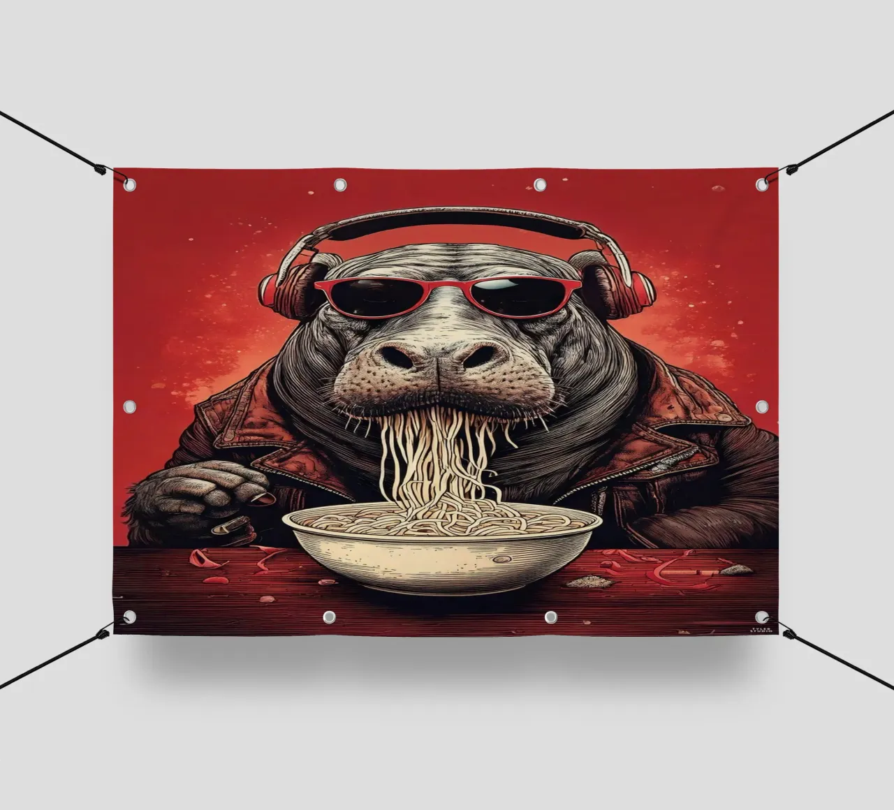 Hippo gourmand telo in pvc da tylerstudio