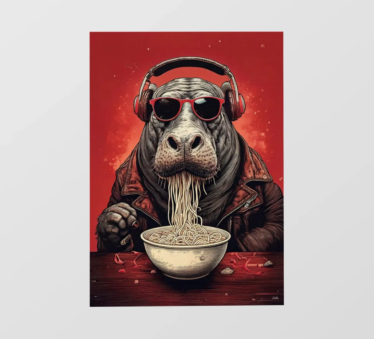 Hippo gourmand telo in pvc da tylerstudio