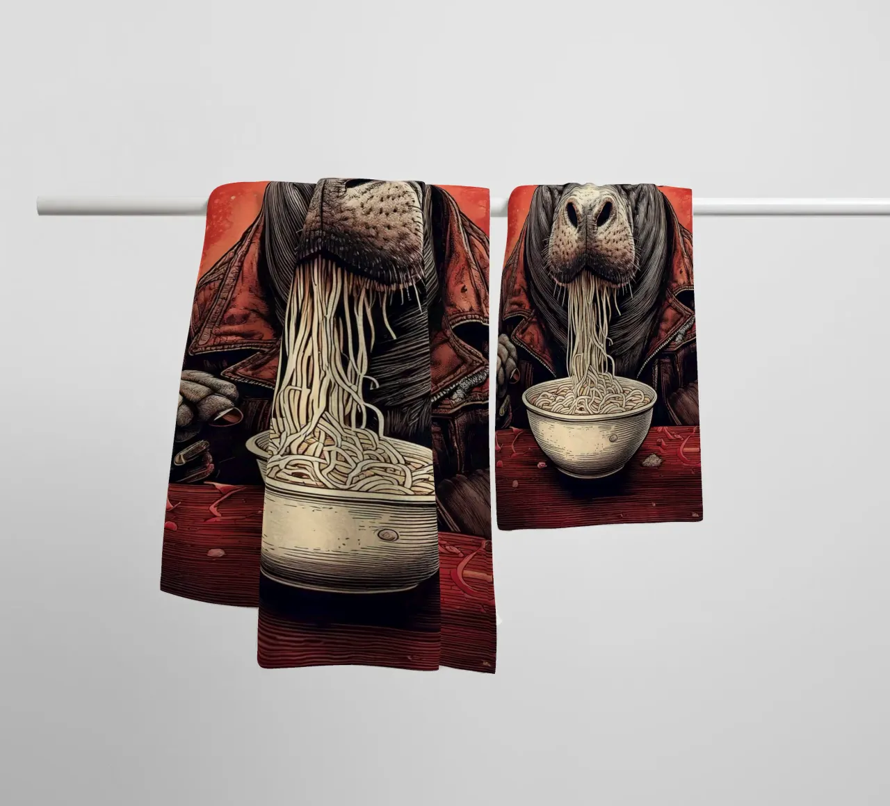 Hippo gourmand asciugamano da bagno da tylerstudio