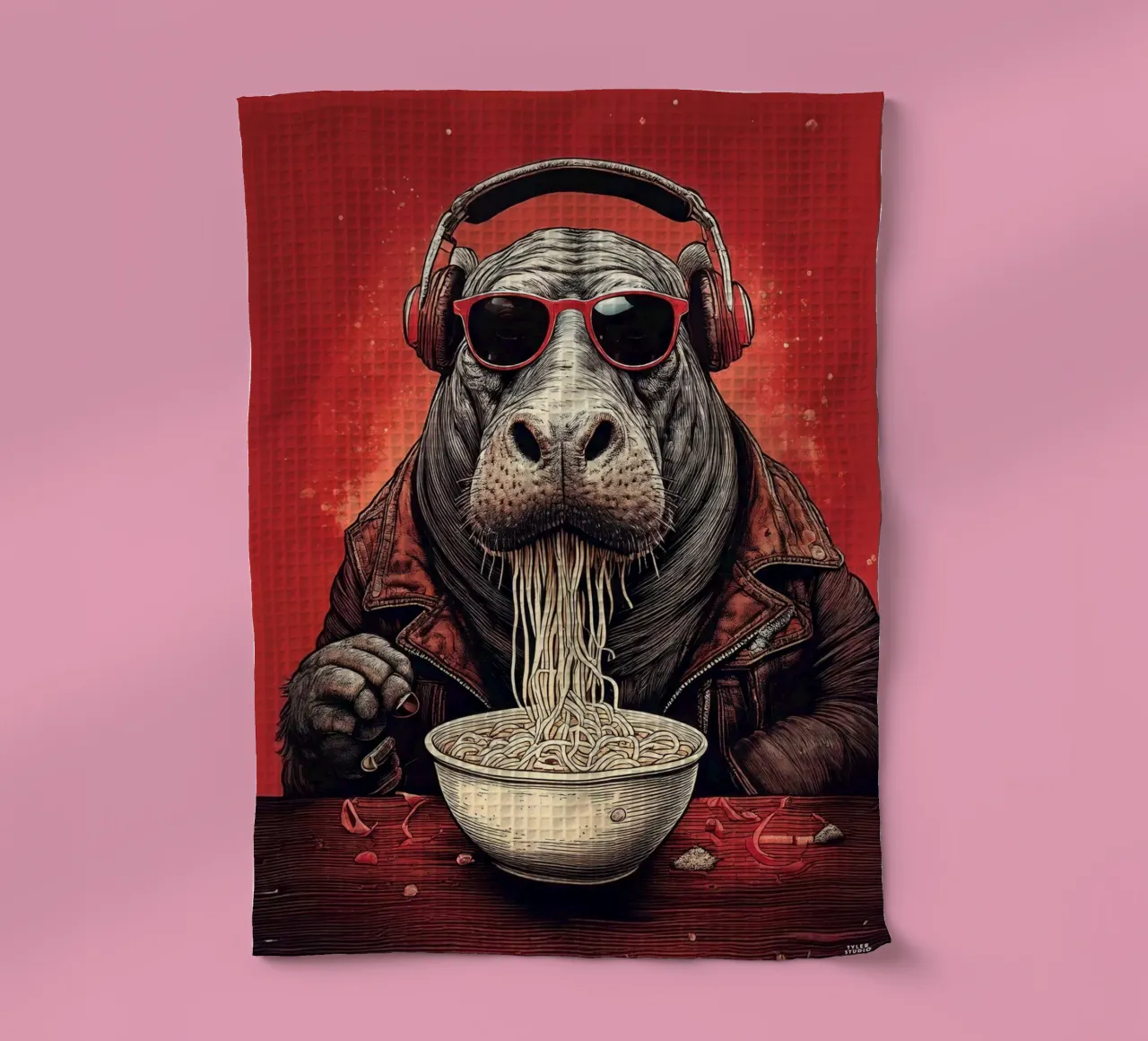 Hippo gourmand canovaccio da cucina da tylerstudio