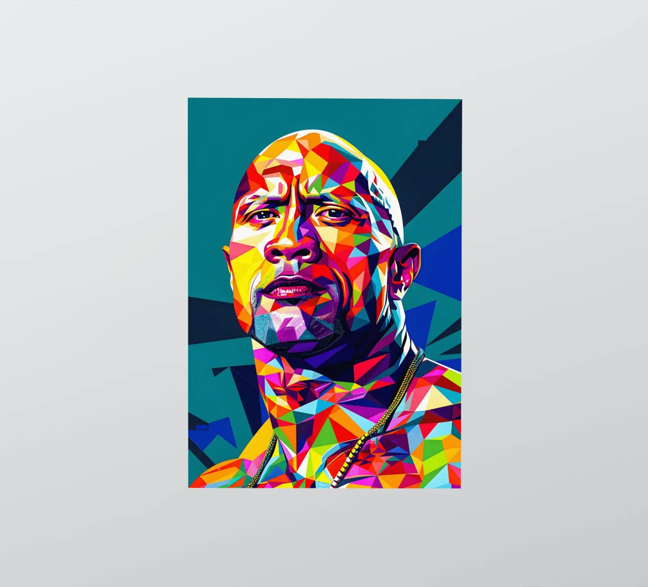 Dwayne Johnson autocollant de HopeStudio