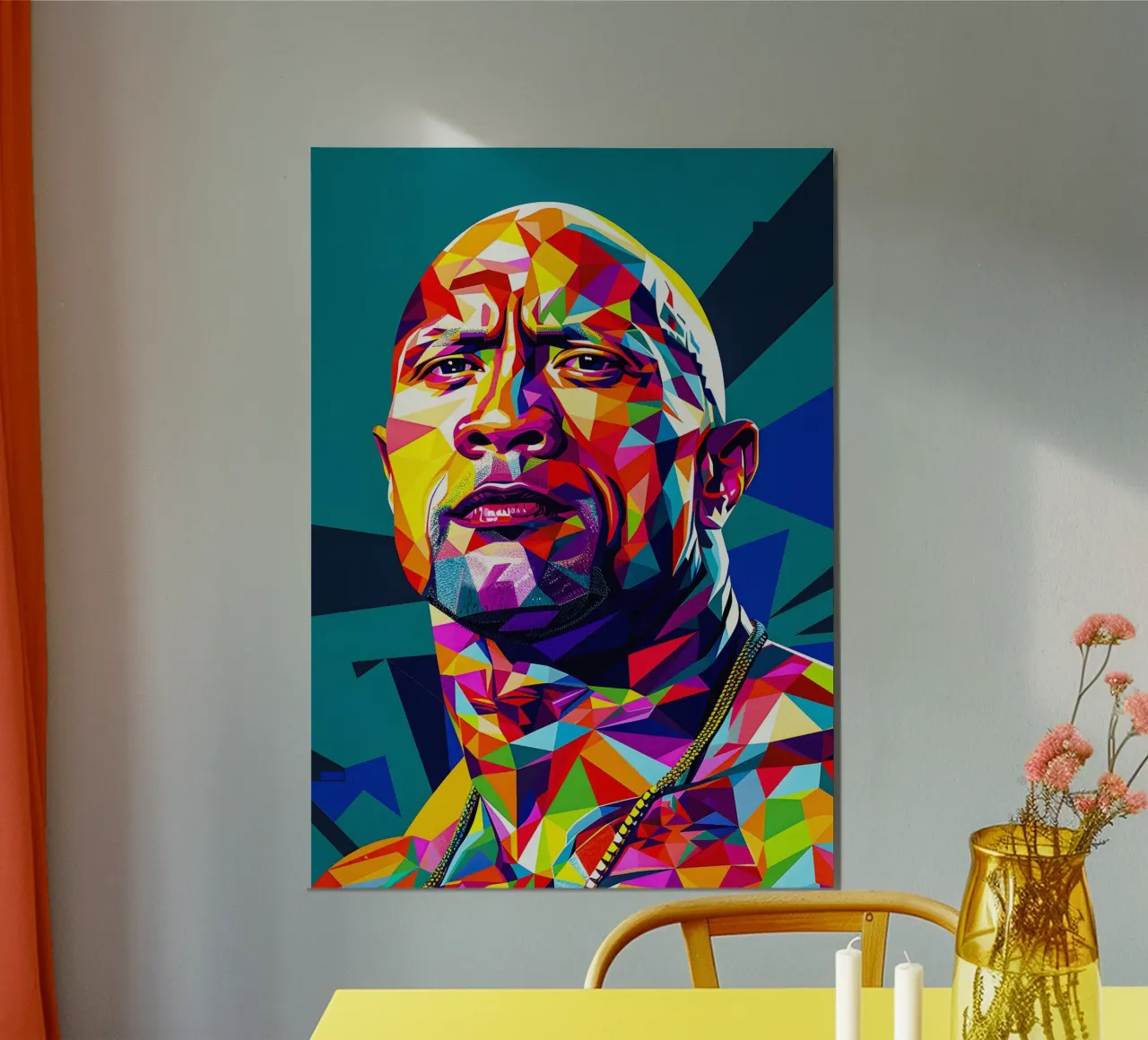 Dwayne Johnson carta hahnemühle da HopeStudio
