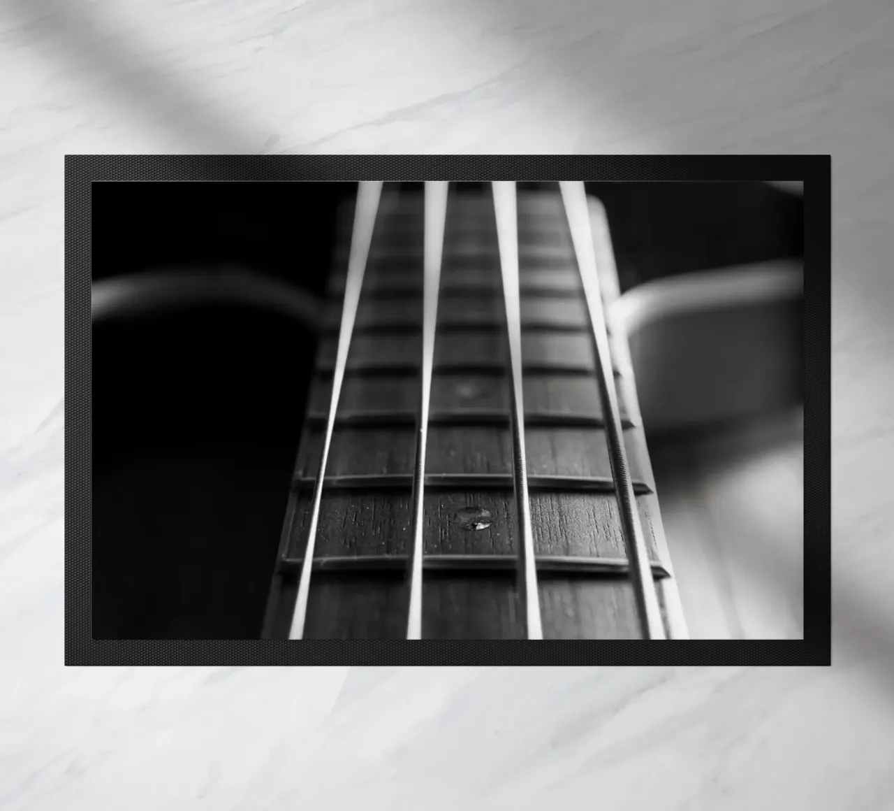 Basso nero zerbino da anderm