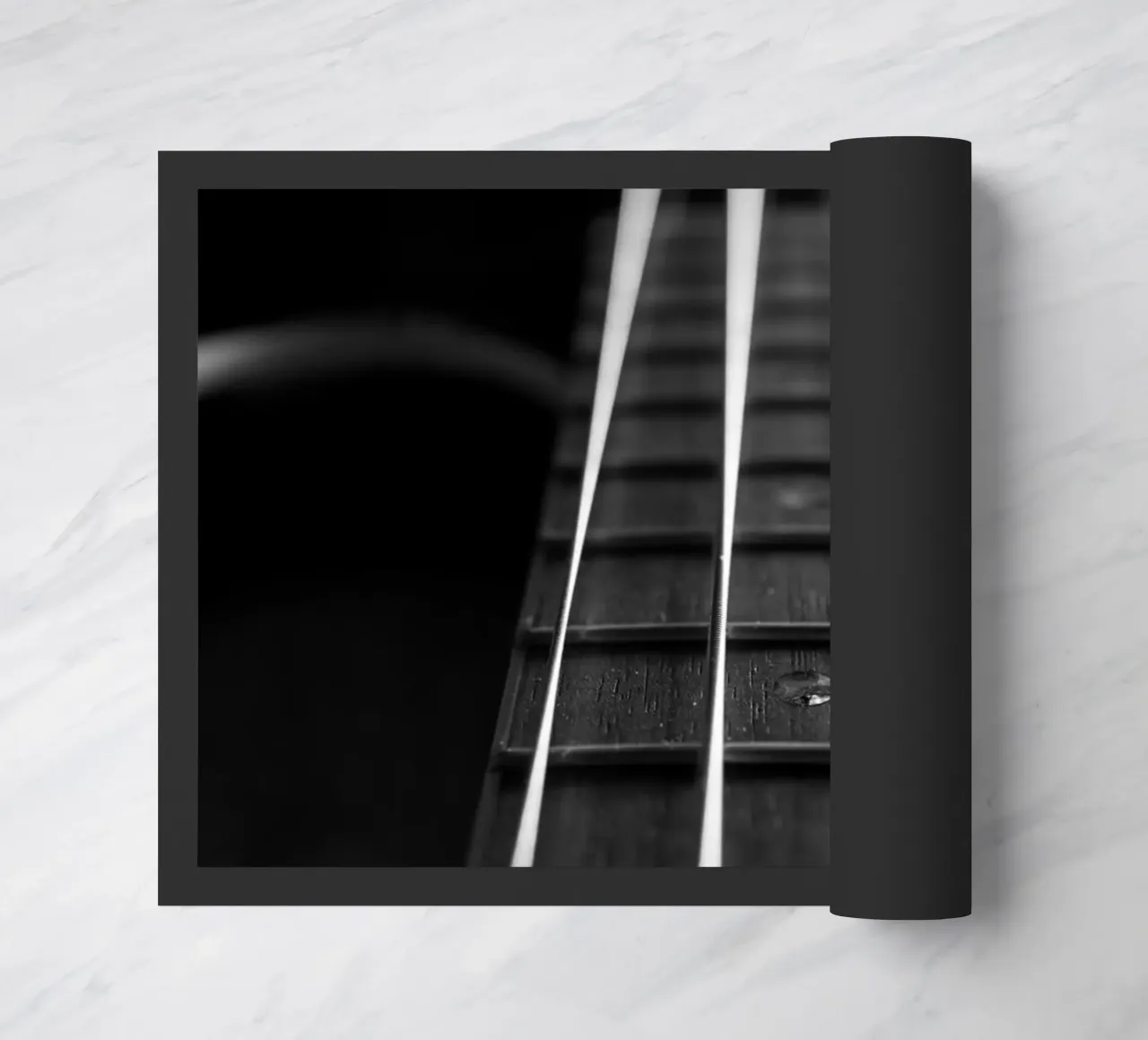 Basso nero zerbino da anderm