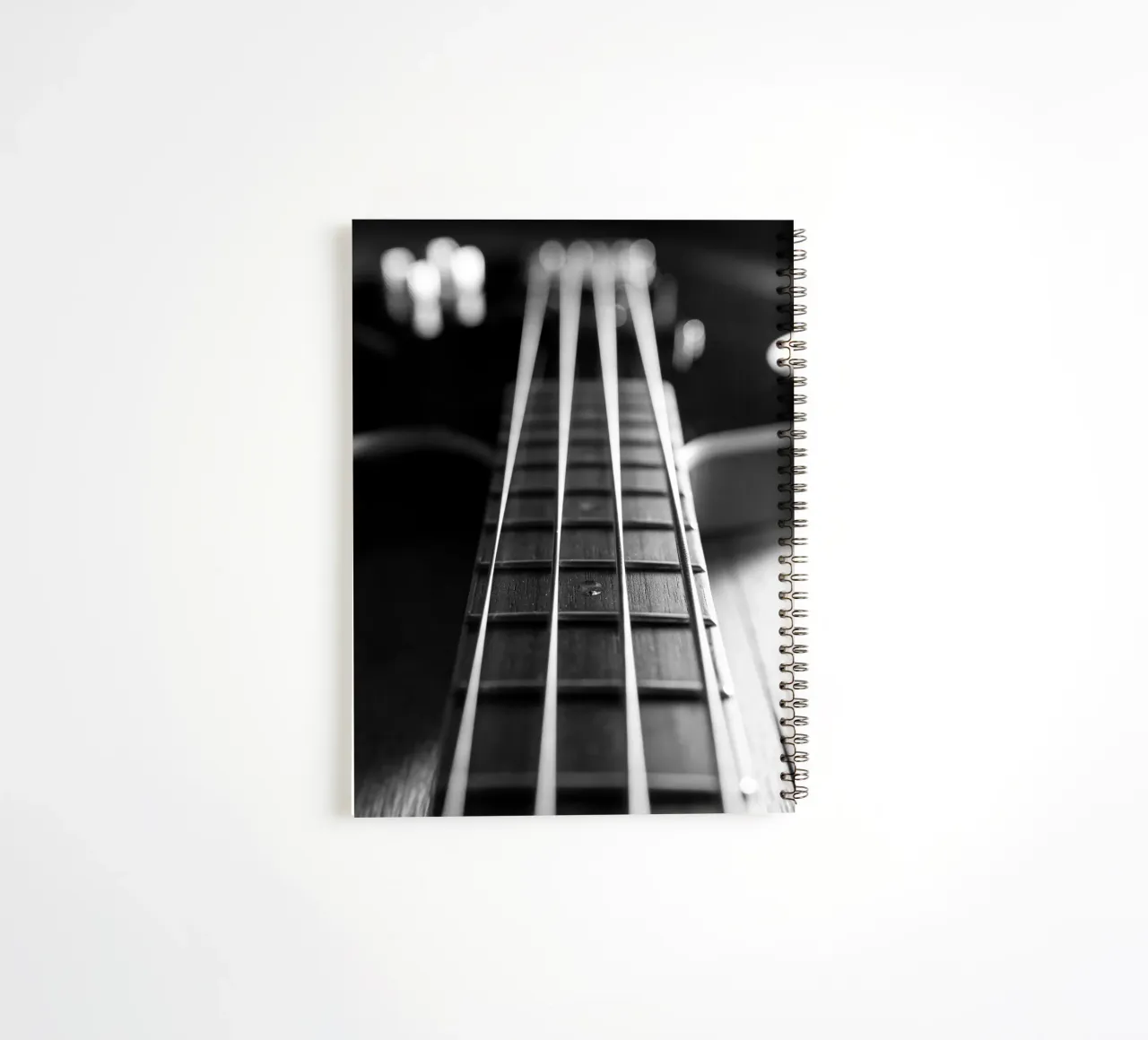 Black bass guitar spiral notebook by anderm