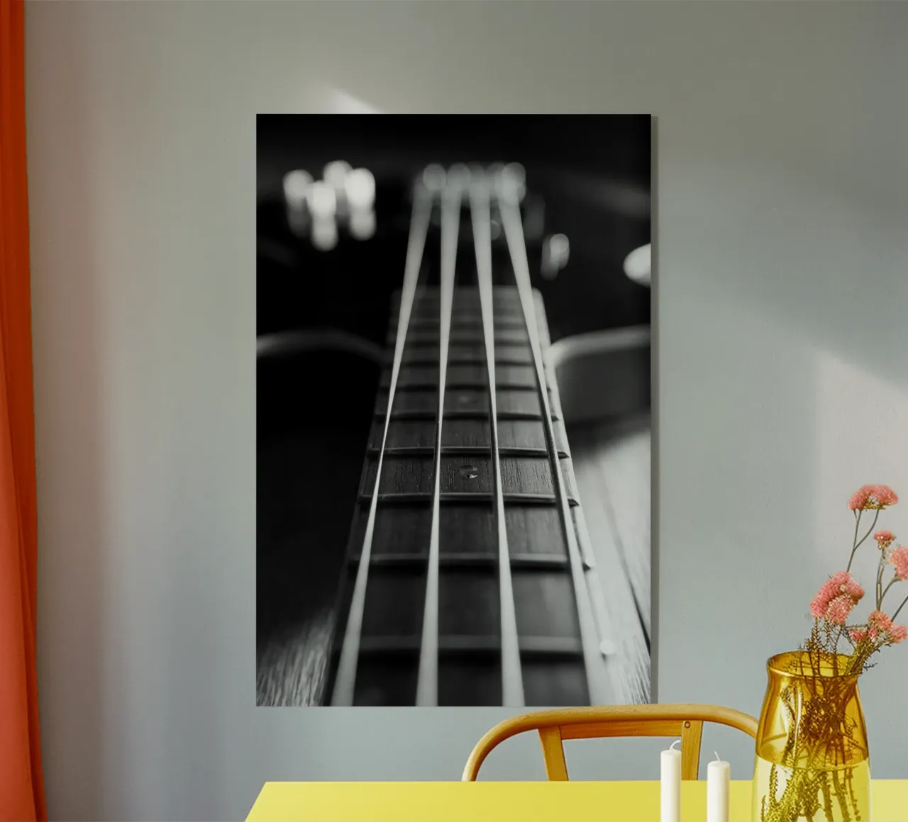 Black bass guitar acrylic glass by anderm