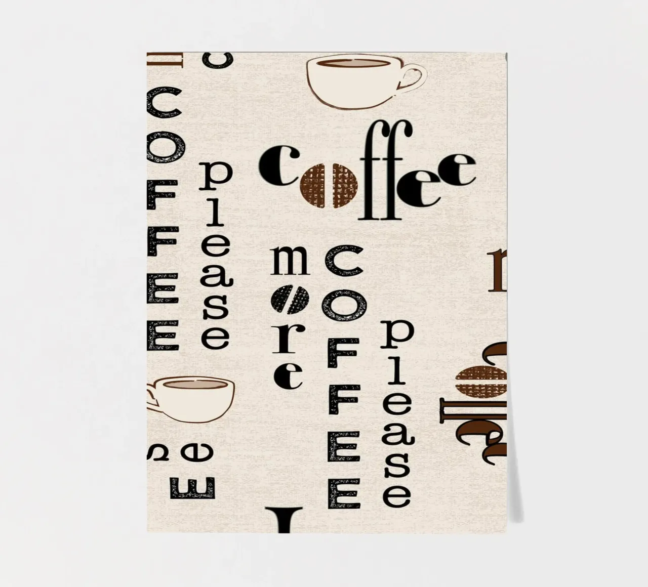 Coffee quotes pattern sticker sheet by Art by Susana Miranda ilustración