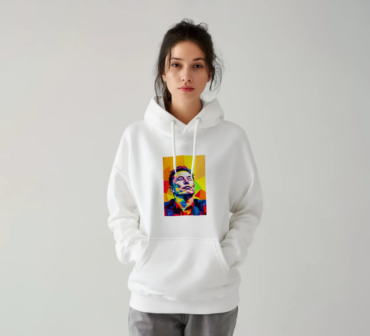 Elon Musk felpa con cappuccio da HopeStudio