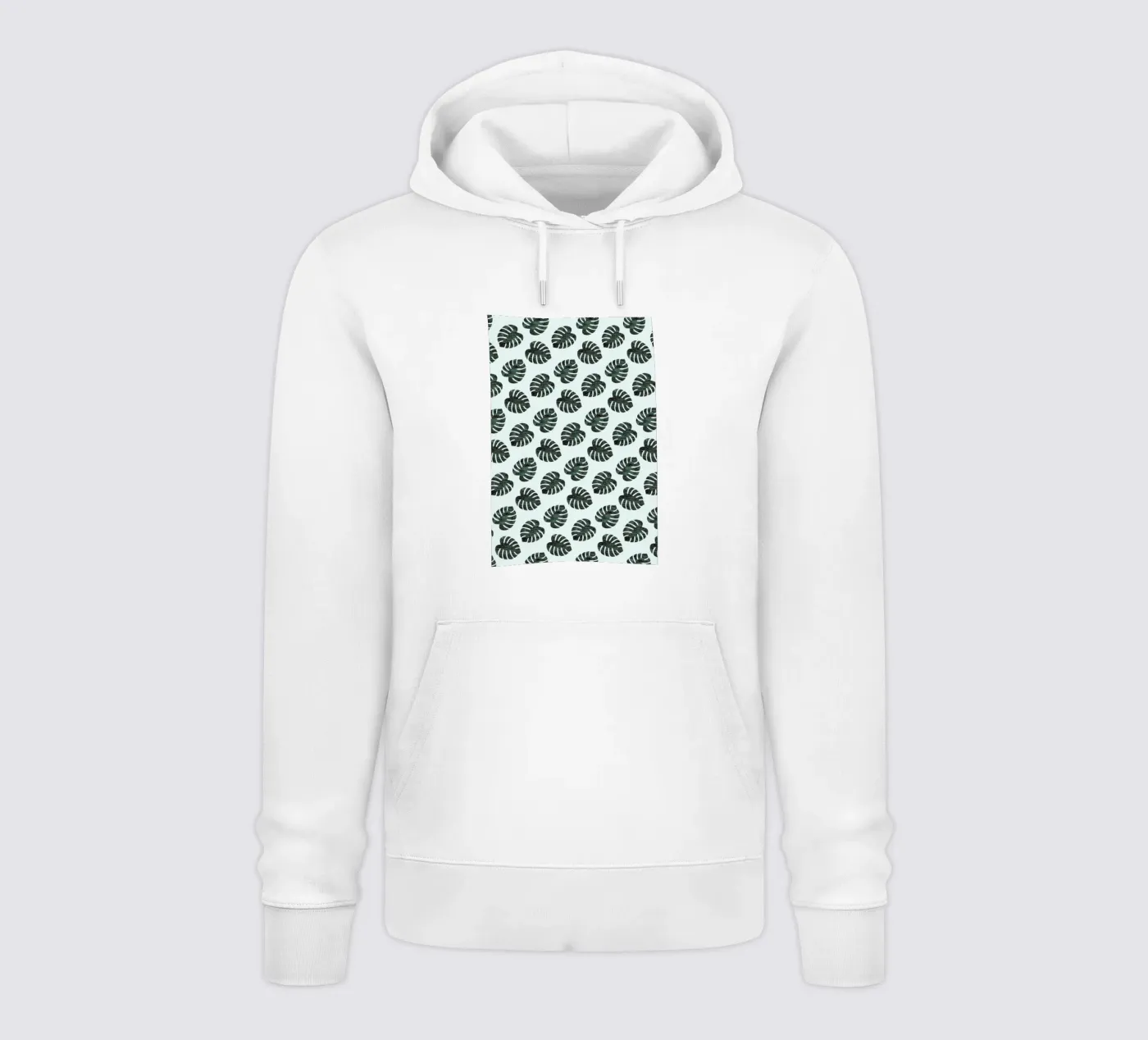 Monstera Pattern hoodie van Karin Bijlsma