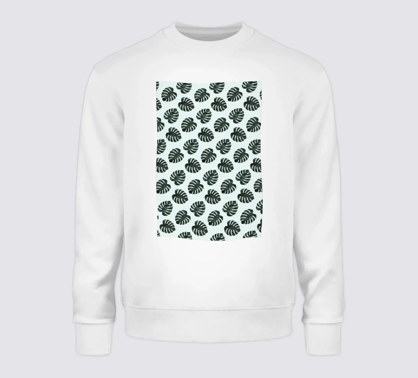 Monstera Pattern sweatshirt by Karin Bijlsma