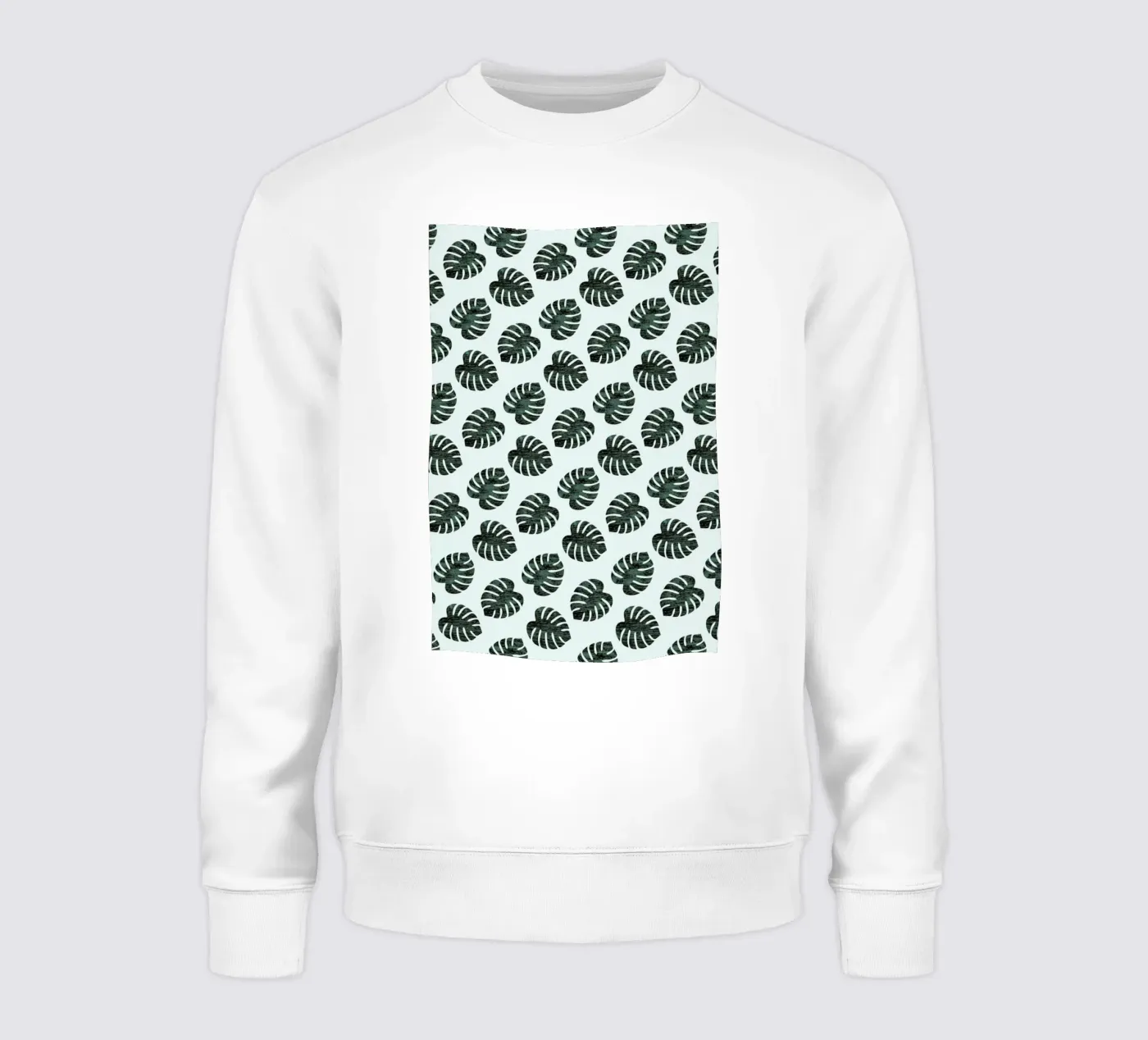 Monstera Pattern sweatshirt by Karin Bijlsma