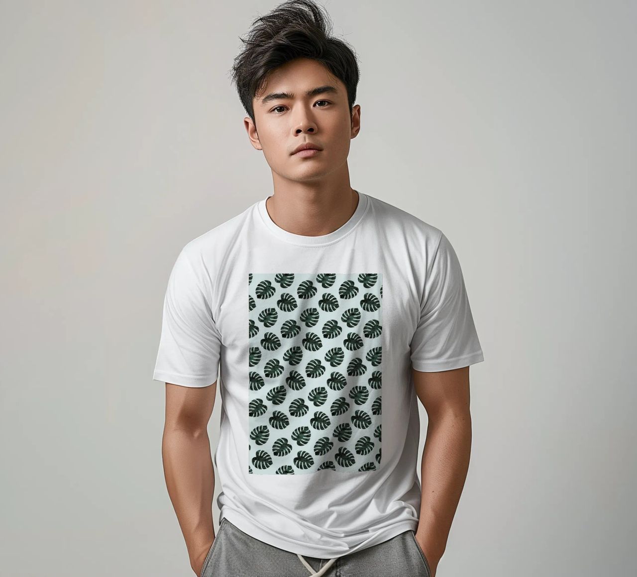 Monstera Pattern t-shirt da Karin Bijlsma