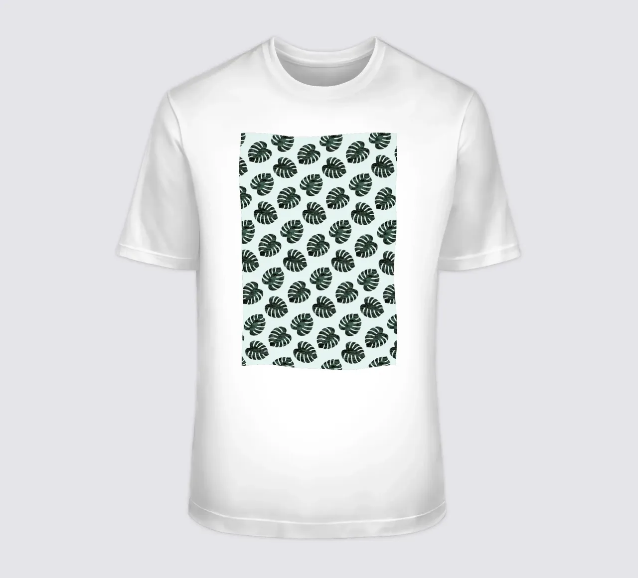 Monstera Pattern T-Shirt von Karin Bijlsma