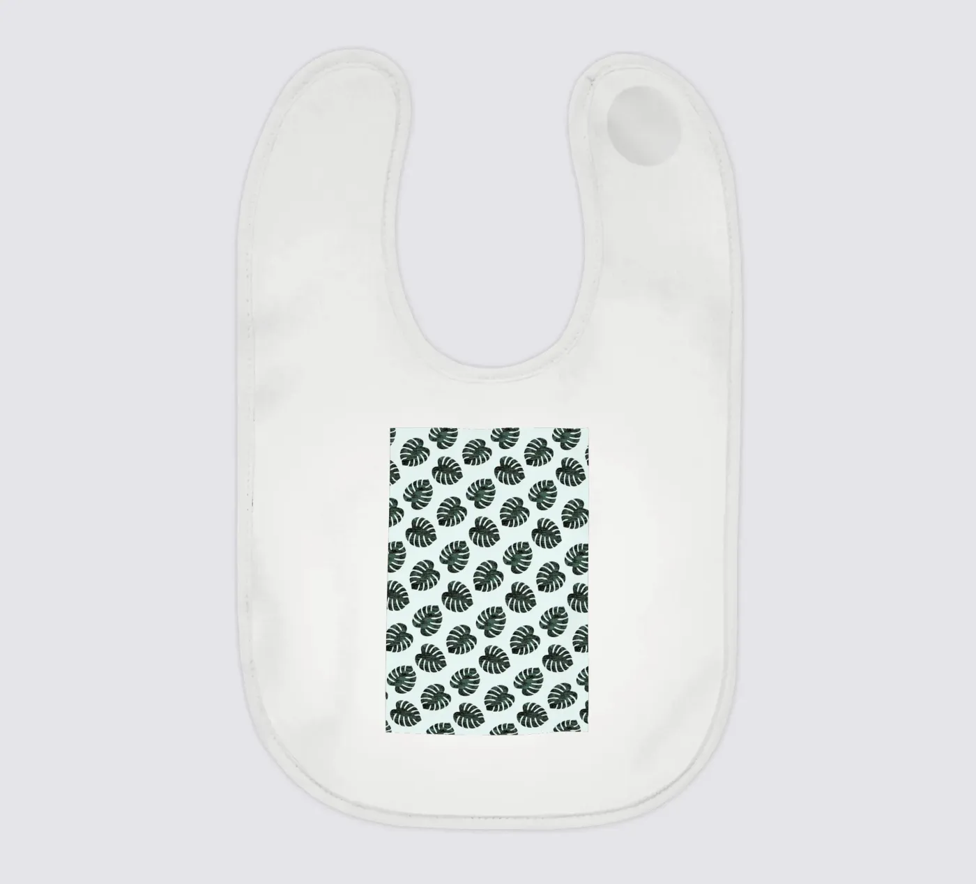 Monstera Pattern Babylätzchen von Karin Bijlsma