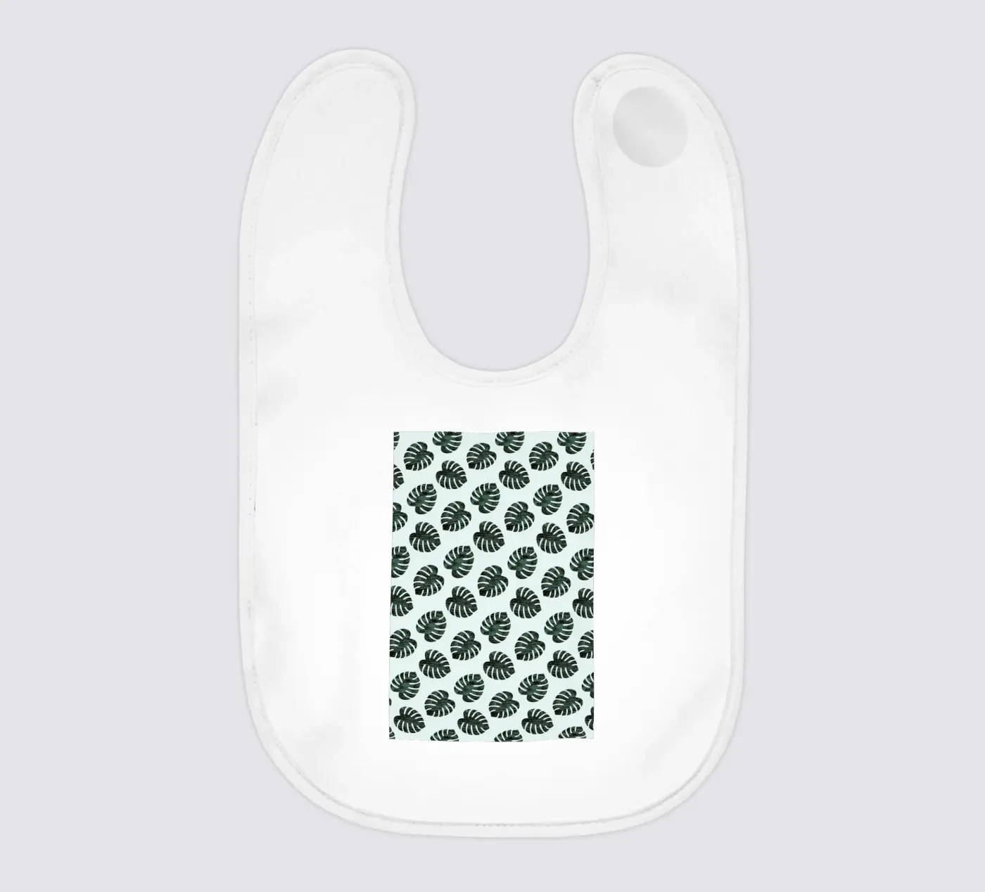 Monstera Pattern Babylätzchen von Karin Bijlsma