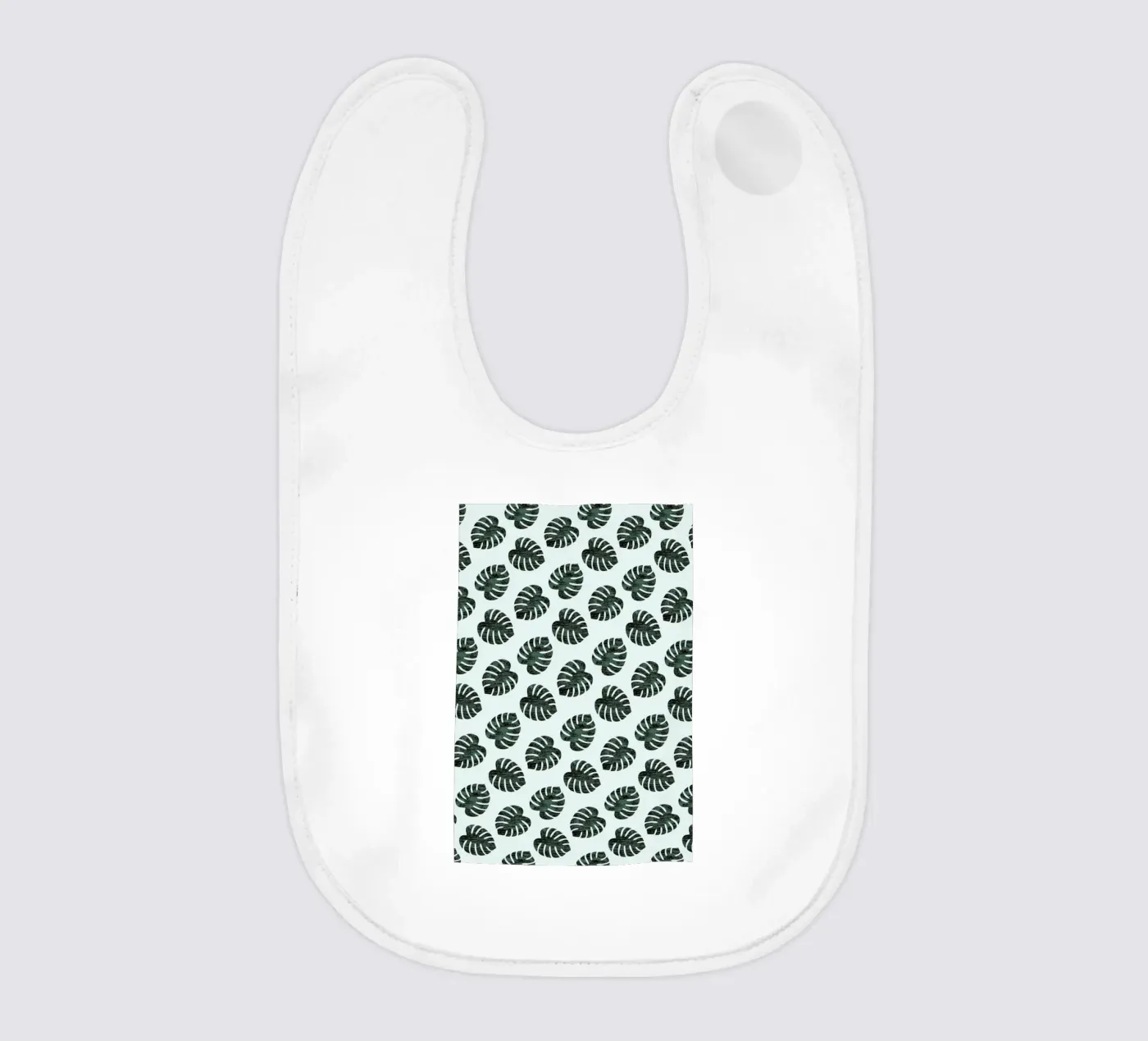 Monstera Pattern Babylätzchen von Karin Bijlsma