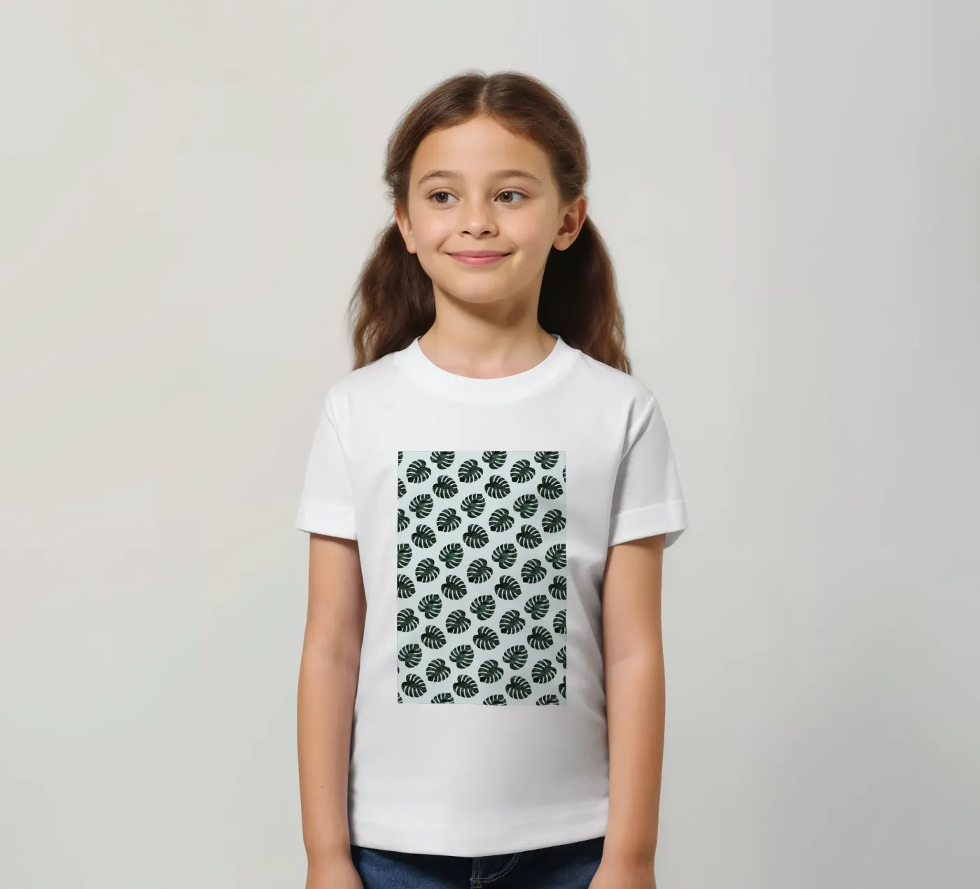 Monstera Pattern t-shirt bambini da Karin Bijlsma