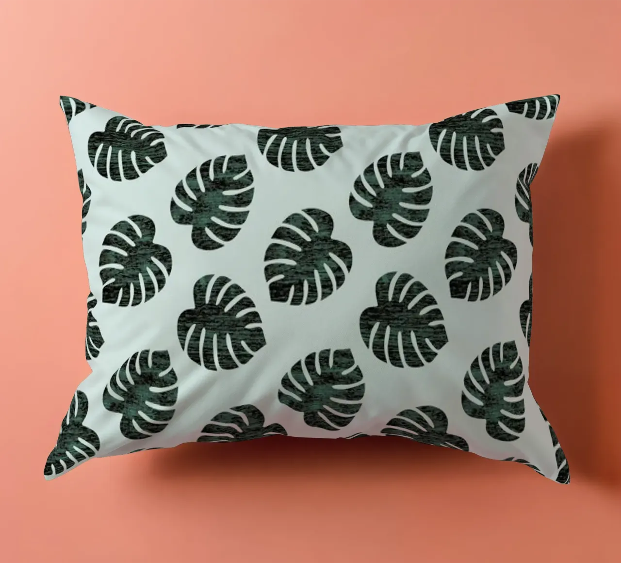 Monstera Pattern Kissen von Karin Bijlsma