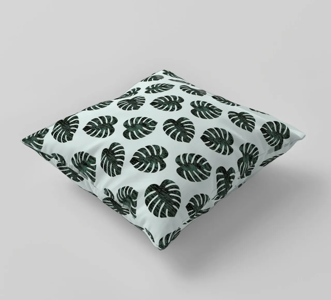 Monstera Pattern Kissen von Karin Bijlsma