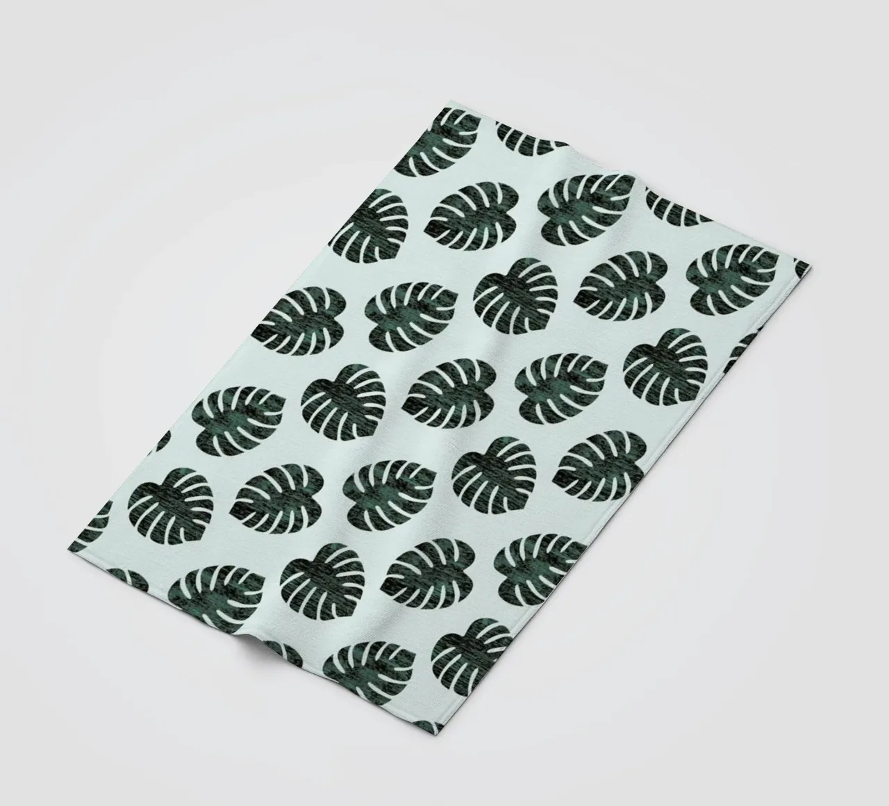 Monstera Pattern coperta in pile da Karin Bijlsma