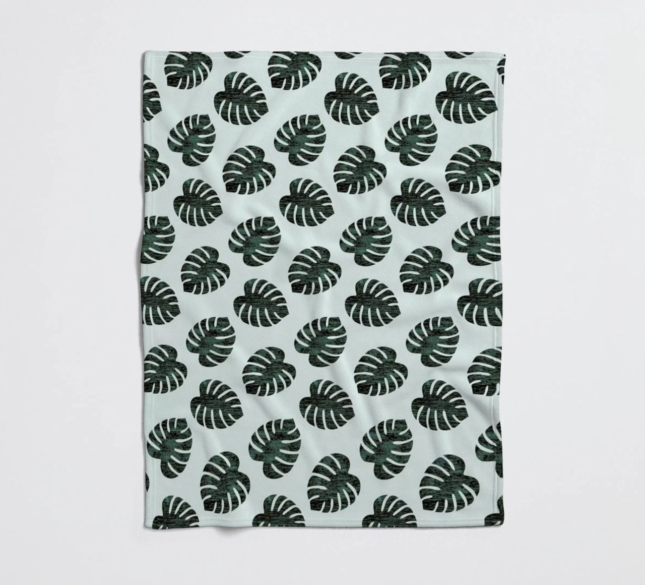 Monstera Pattern coperta in pile da Karin Bijlsma