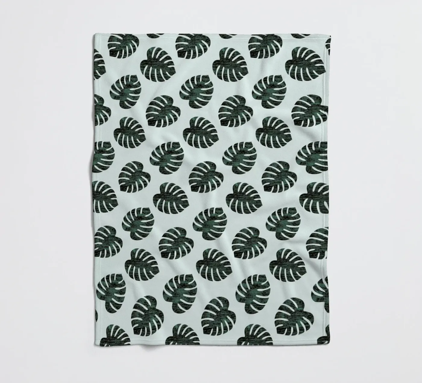 Monstera Pattern fleecedeken van Karin Bijlsma