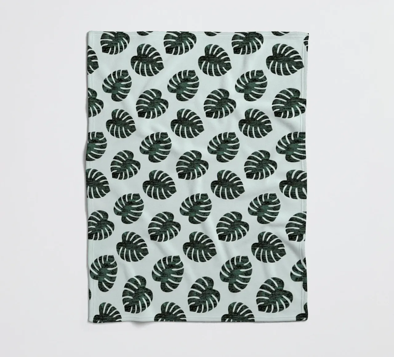 Monstera Pattern coperta in pile da Karin Bijlsma