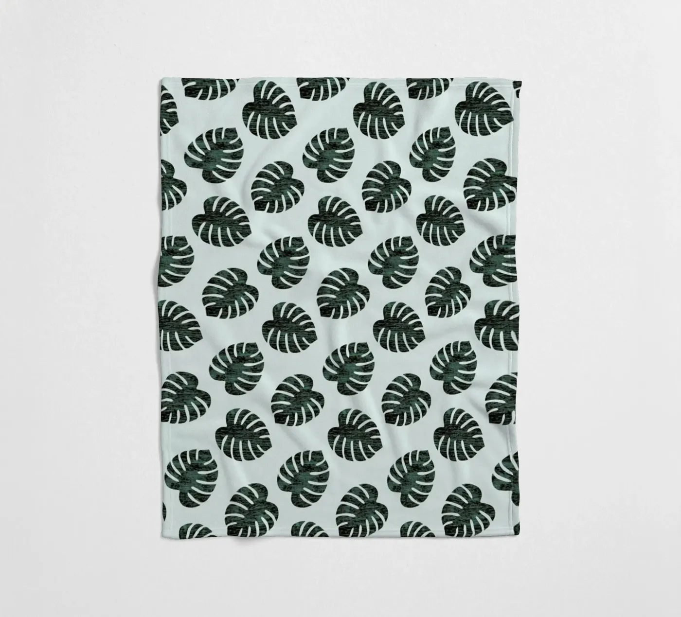 Monstera Pattern fleecedeken van Karin Bijlsma