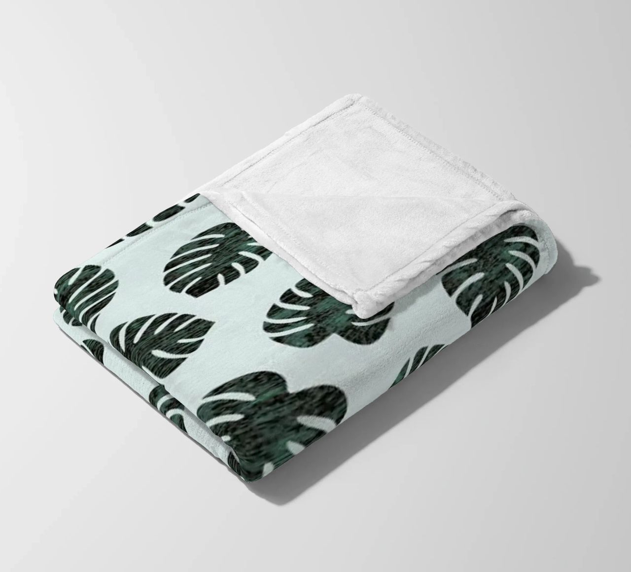 Monstera Pattern coperta in pile da Karin Bijlsma