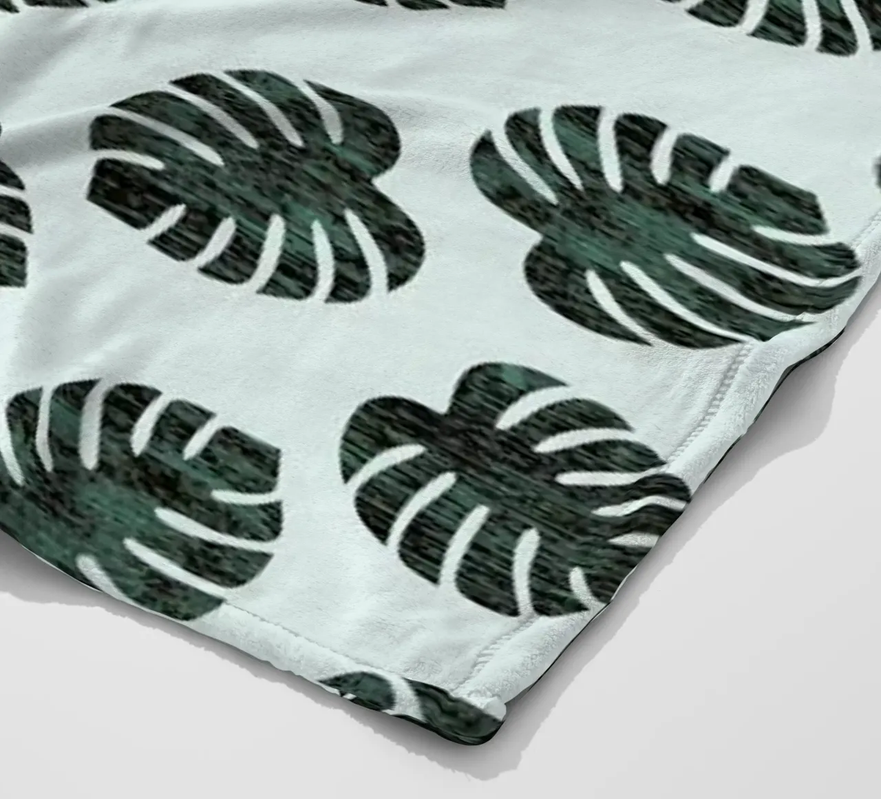 Monstera Pattern coperta in pile da Karin Bijlsma