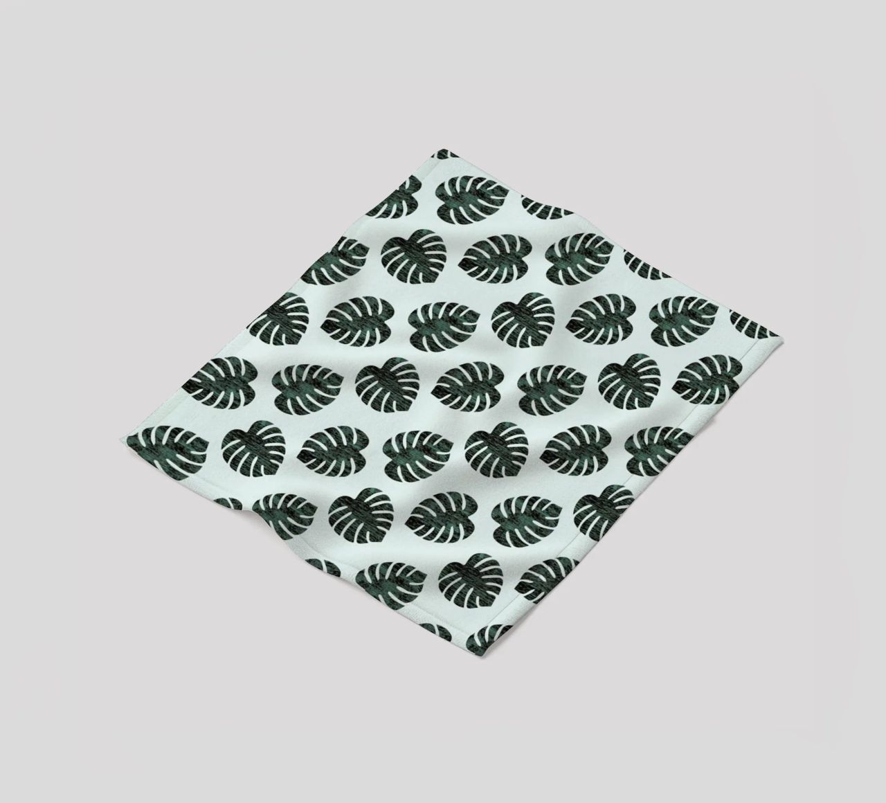 Monstera Pattern coperta in pile da Karin Bijlsma