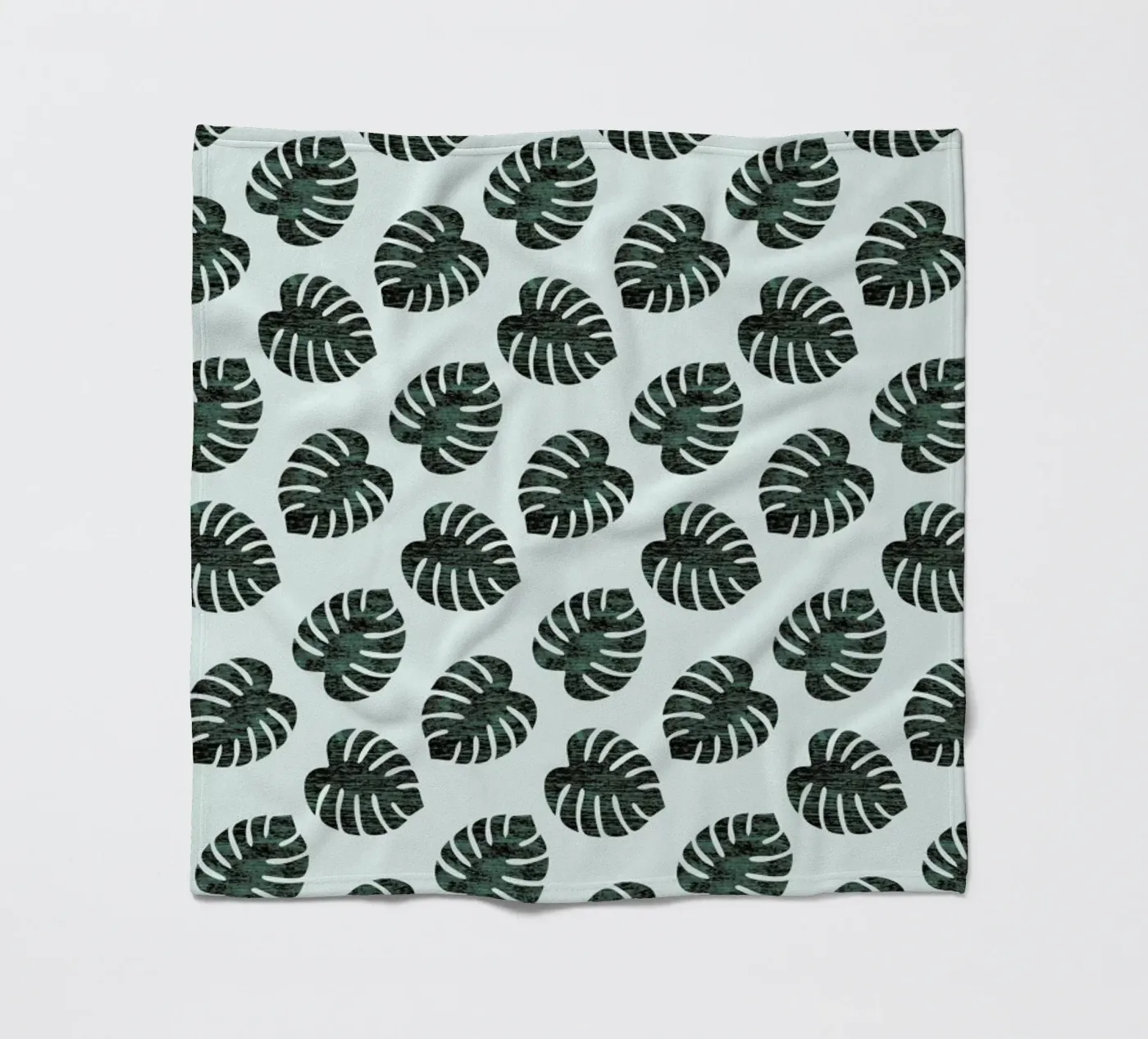 Monstera Pattern Fleecedecke von Karin Bijlsma