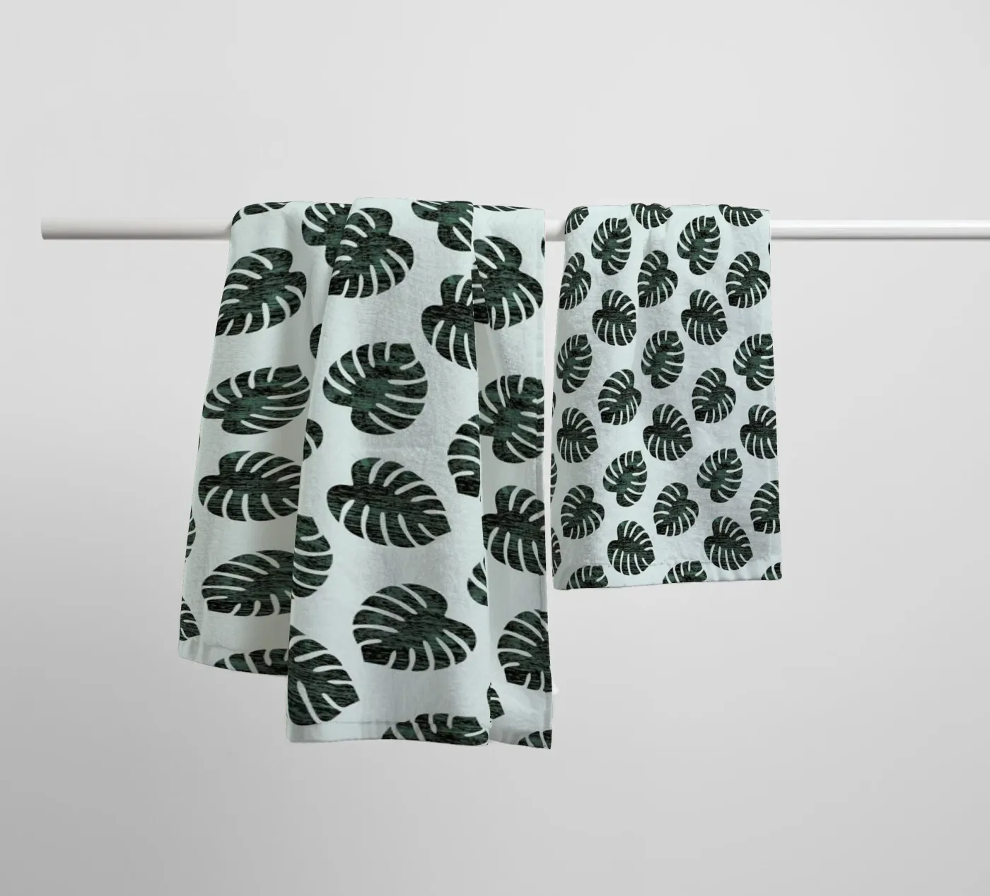Monstera Pattern towel by Karin Bijlsma