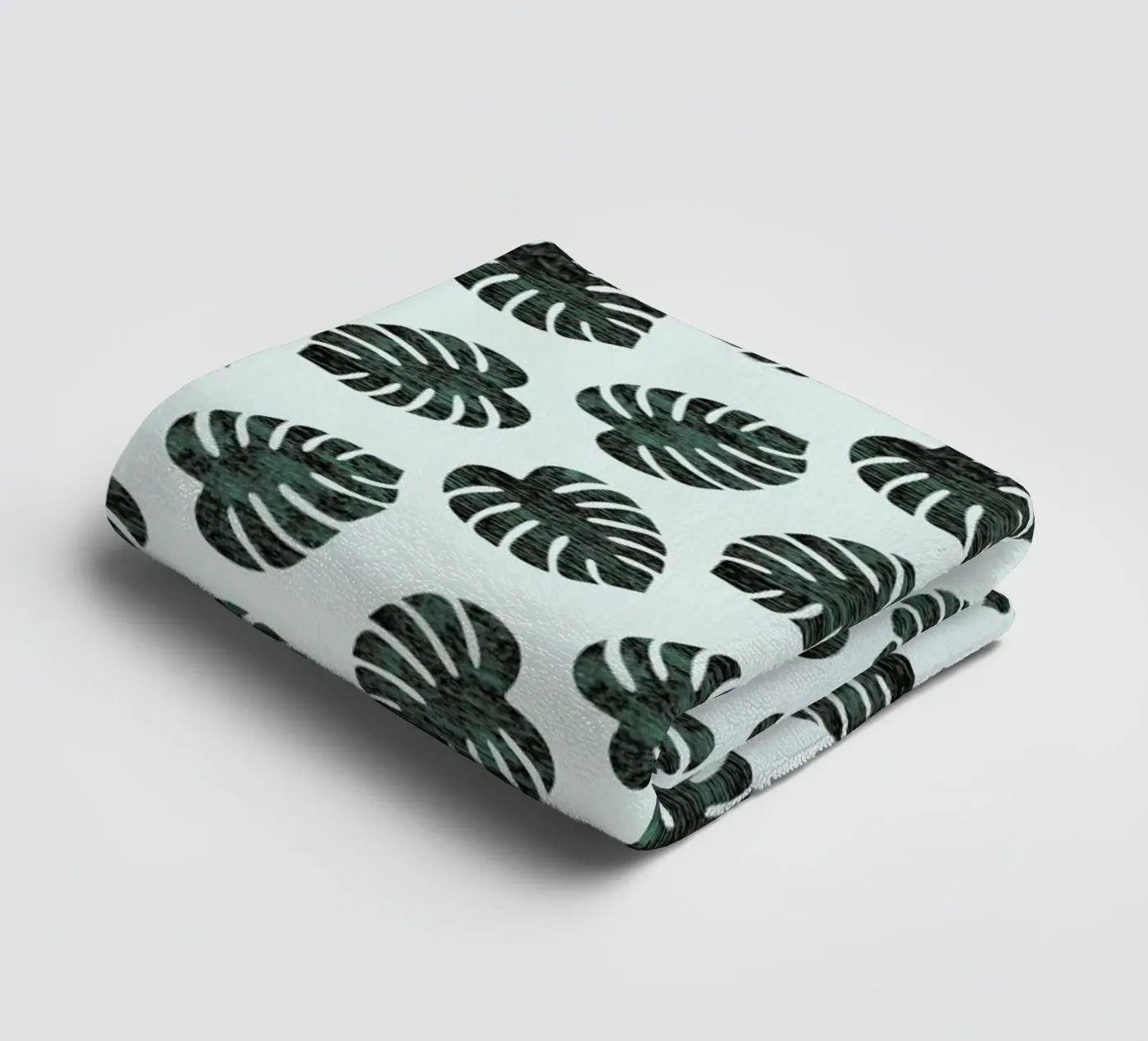 Monstera Pattern badhanddoek van Karin Bijlsma